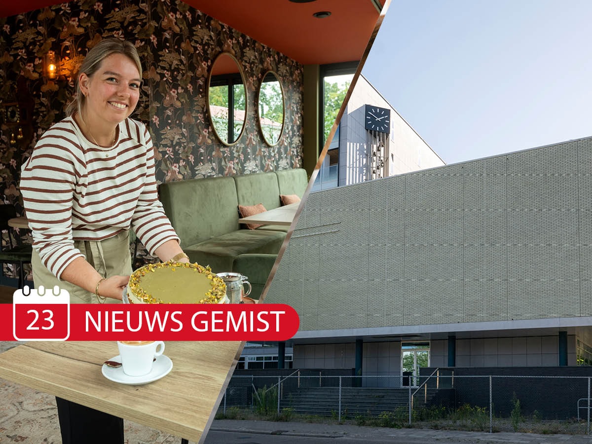 Links: Anke Nieuwenhuis transformeerde het sanitairgebouw op het chaletpark ’t Markslag tot koffie- en theebar. Rechts: Volgens plan wordt de lege Burgerzaal van het oude stadhuis omgebouwd tot een theater.