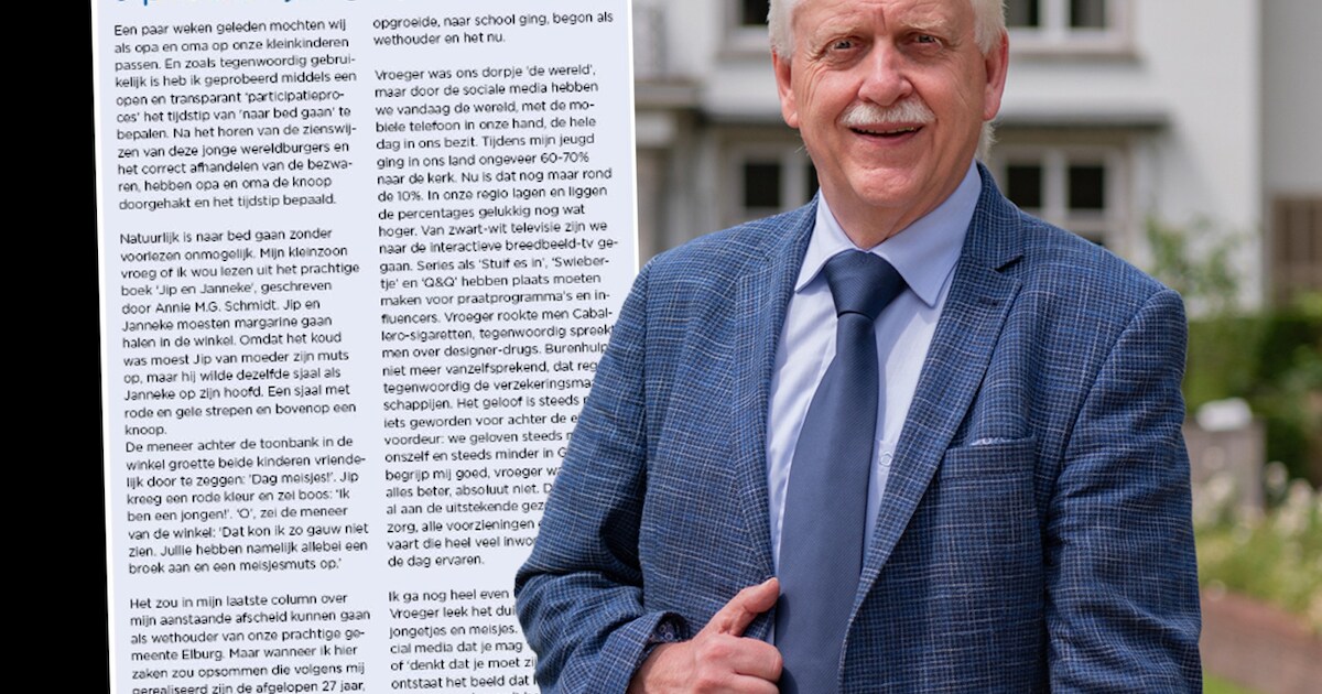 Verdriet en verbazing in Elburg door afscheidscolumn van langstzittende ...