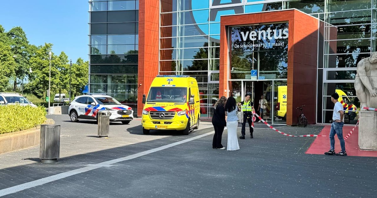 Student gewond bij steekincident voor ingang van school in Apeldoorn, verdachte aangehouden