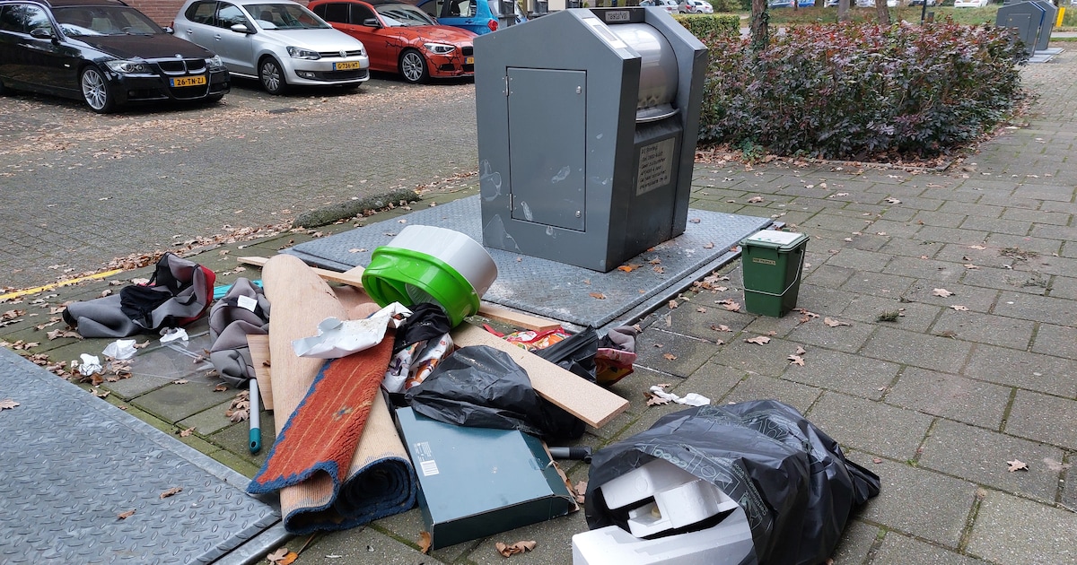 Veel meer afval eindigt náást de containers: hardnekkig probleem in Apeldoorn