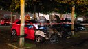 Dubbele autobrand in de Deventer wijk Knutteldorp, afgelopen week.