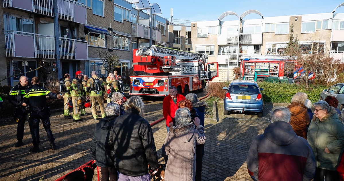 Brand in seniorenwoning De Wandelaar in Bussum, appartementen ontruimd