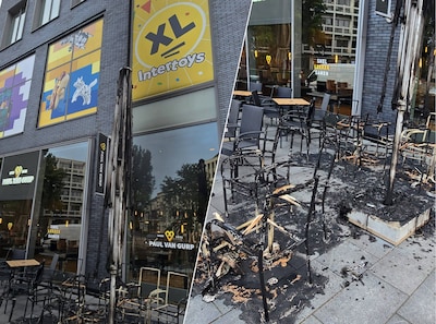 Brand op terras bij restaurant in Deventer: eigenaar herkent de dader op de beelden
