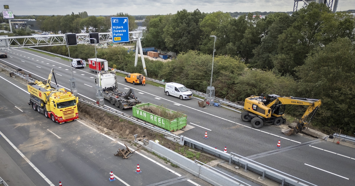 Dichte brug A28 zorgt voor voorspelde problemen: verkeer op uitwijkwegen loopt al vroeg vast
