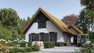 Fundaparel: rietgedekte en levensloopbestendige nieuwbouwvilla in Hoog Soeren