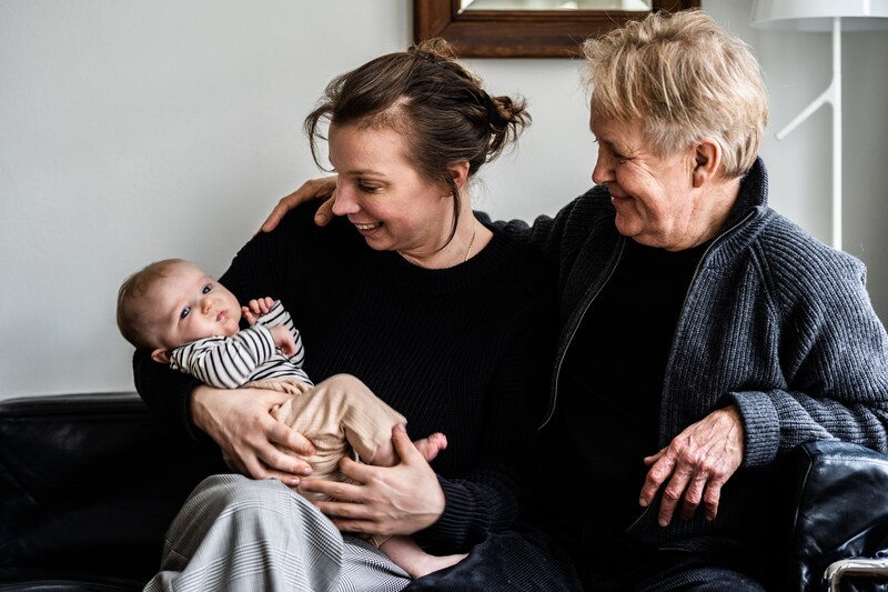 Thomas Rosenboom met zijn partner Blandine en dochter Anne.