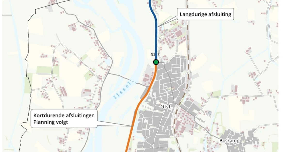 Minder hinder door combinatie groot onderhoud N337 en dijkversterking IJssel
