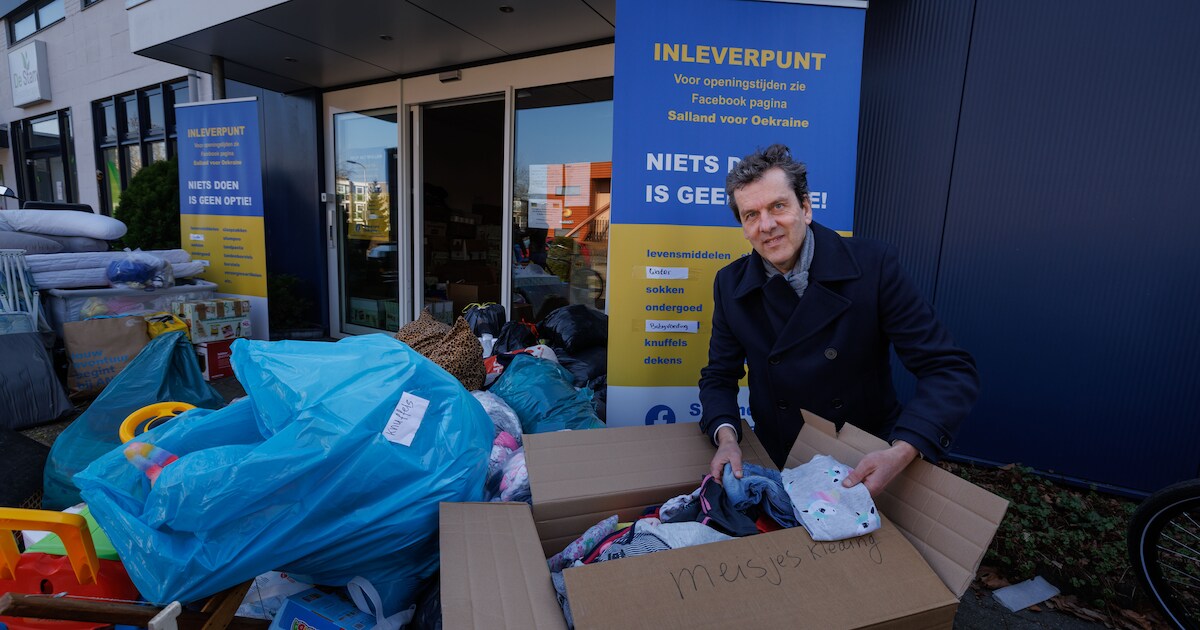 Inzameling wintertransport voor Oekraïne van start in Raalte door Salland voor Oekraïne