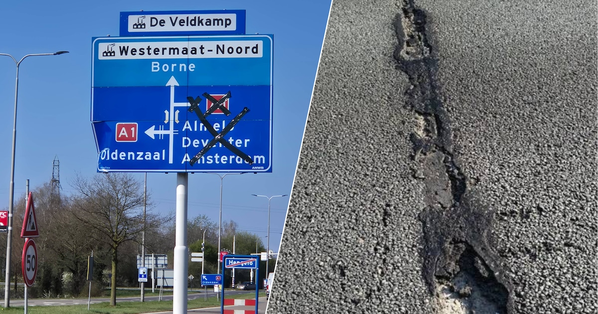 Vorst en geldgebrek: toerit A1 bij Hengelo nog ‘enkele maanden’ afgesloten