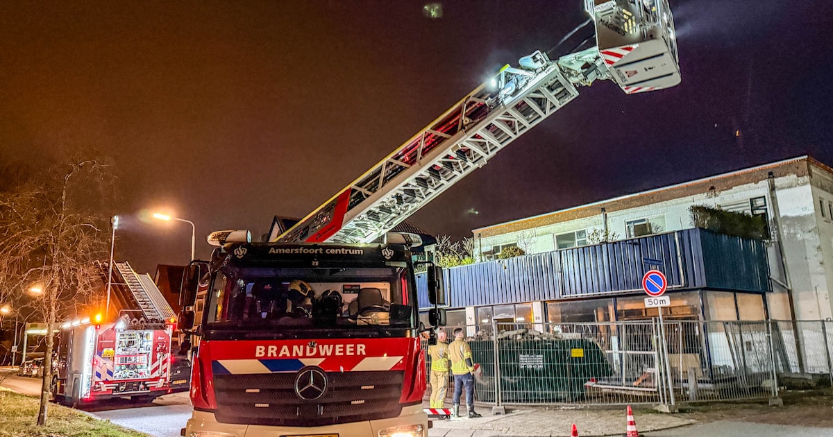 Brand in leegstaand pand aan Kapelweg in Amersfoort, politie onderzoekt oorzaak