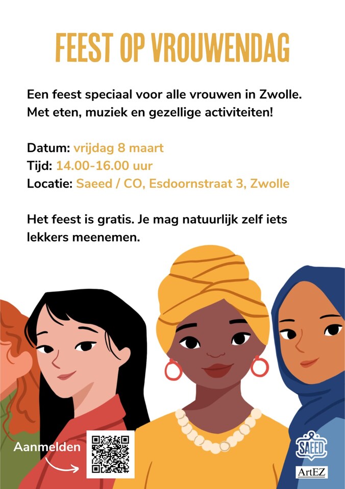 Internationale Vrouwendag bij Saeed in Zwolle: ‘Willen we met zoveel ...