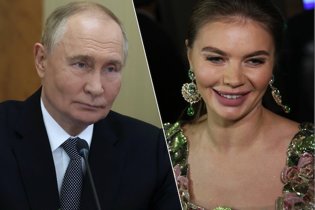 Russian President Vladimir Putin and former gymnast, politician and media manager Alina Kabayeva.