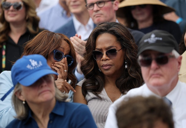 Gayle King and Oprah Winfrey.