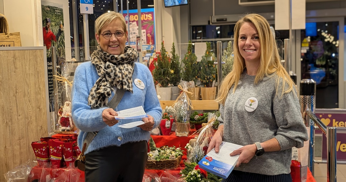Kerstpakketten voor minima: stichting zamelt bij 13 Zwolse supermarkten boodschappen in