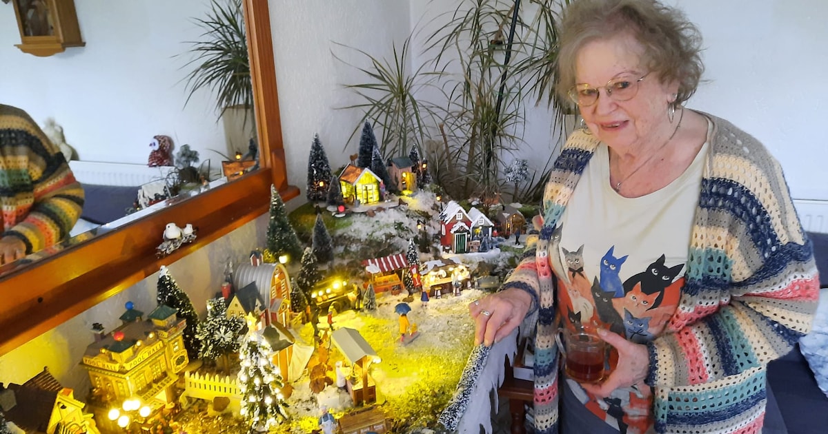 Auk (85) zet ieder jaar kerstdorp op in huis: 'Ik ben nog steeds een beetje kind'