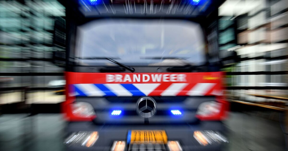 Brand Loods/Bijgebouw op Bergweg in Luttenberg | Foto