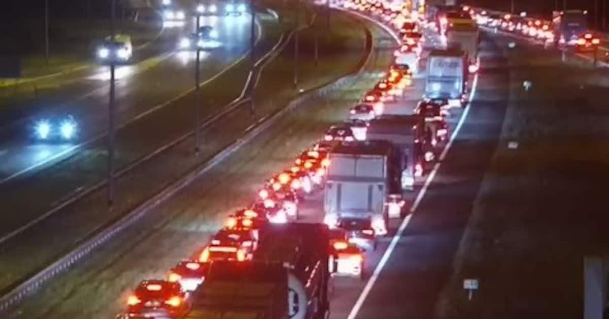 A50 weer vrij: ongeluk veroorzaakte flinke file tussen Apeldoorn en Zwolle