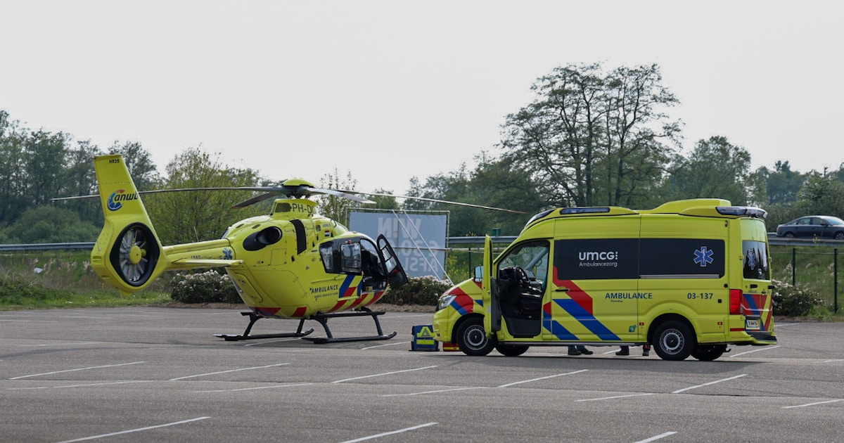 Motorrijder ernstig gewond na botsing met vangrail bij Zwartemeer