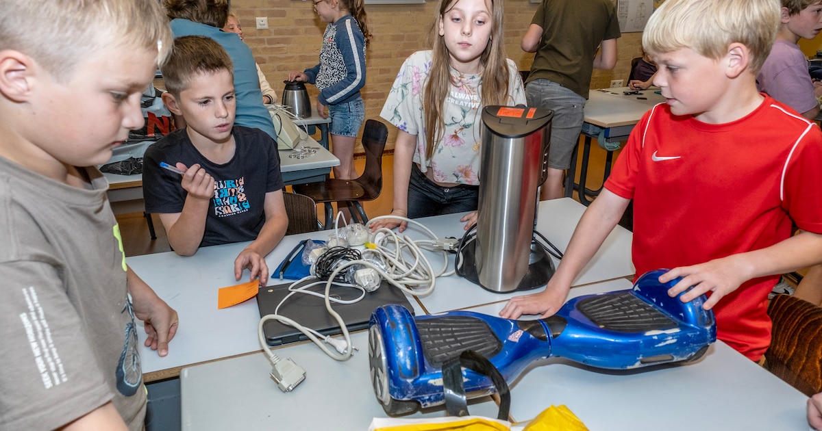 Amersfoortse basisscholen zamelen elektronisch afval in tijdens E-waste Race