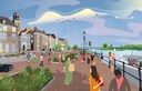Zo kan het stukje ter hoogte van de Nieuwe Markt, ingericht als 30-kilometerzone eruit gaan zien.
