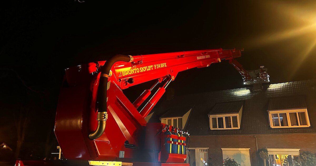 Woningbrand op Eerste Koppelveenweg in Emmer-Compascuum