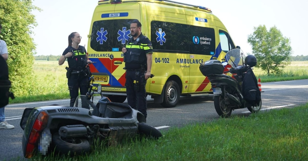 Motor betrokken bij ongeval op N334 in Zwartsluis