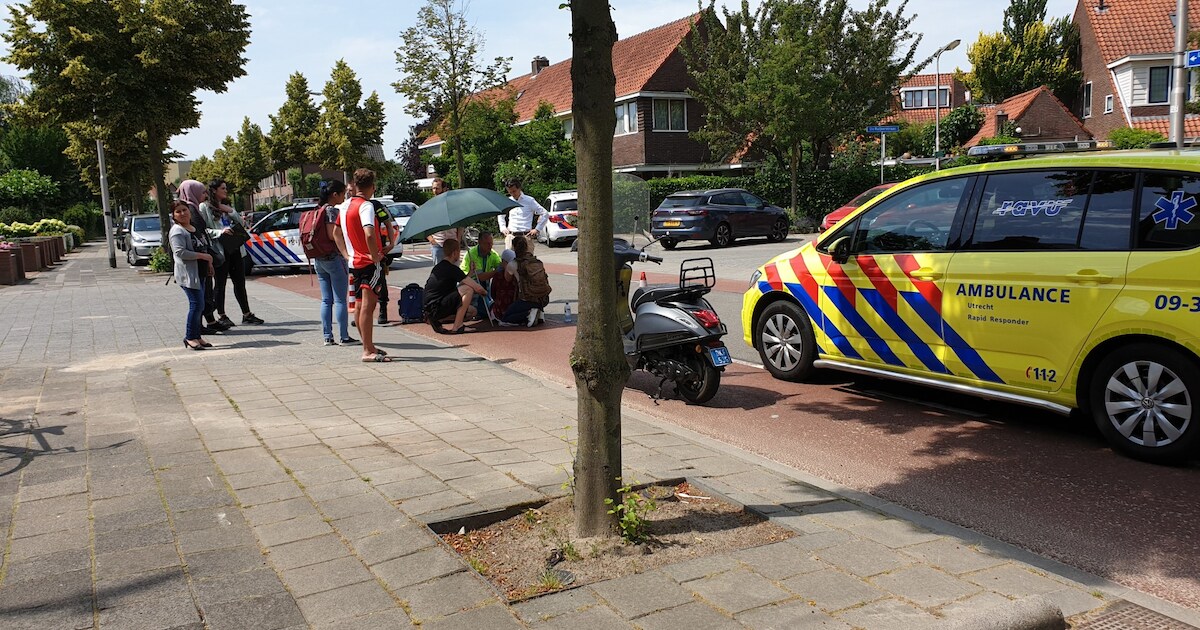 Fietser botst tegen stadsbus in Liendert | Amersfoort