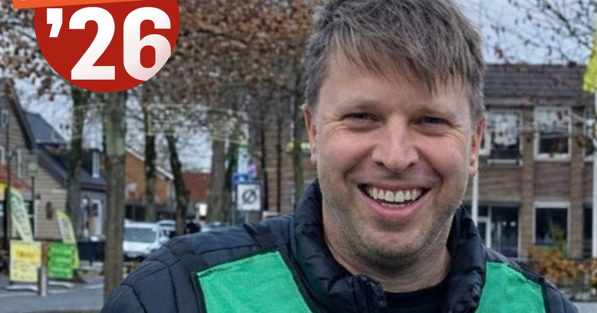 Sander Kouwenberg is lijsttrekker van PvdA/GroenLinks in Nunspeet: ‘Ontspannen op de voetbaltribune 