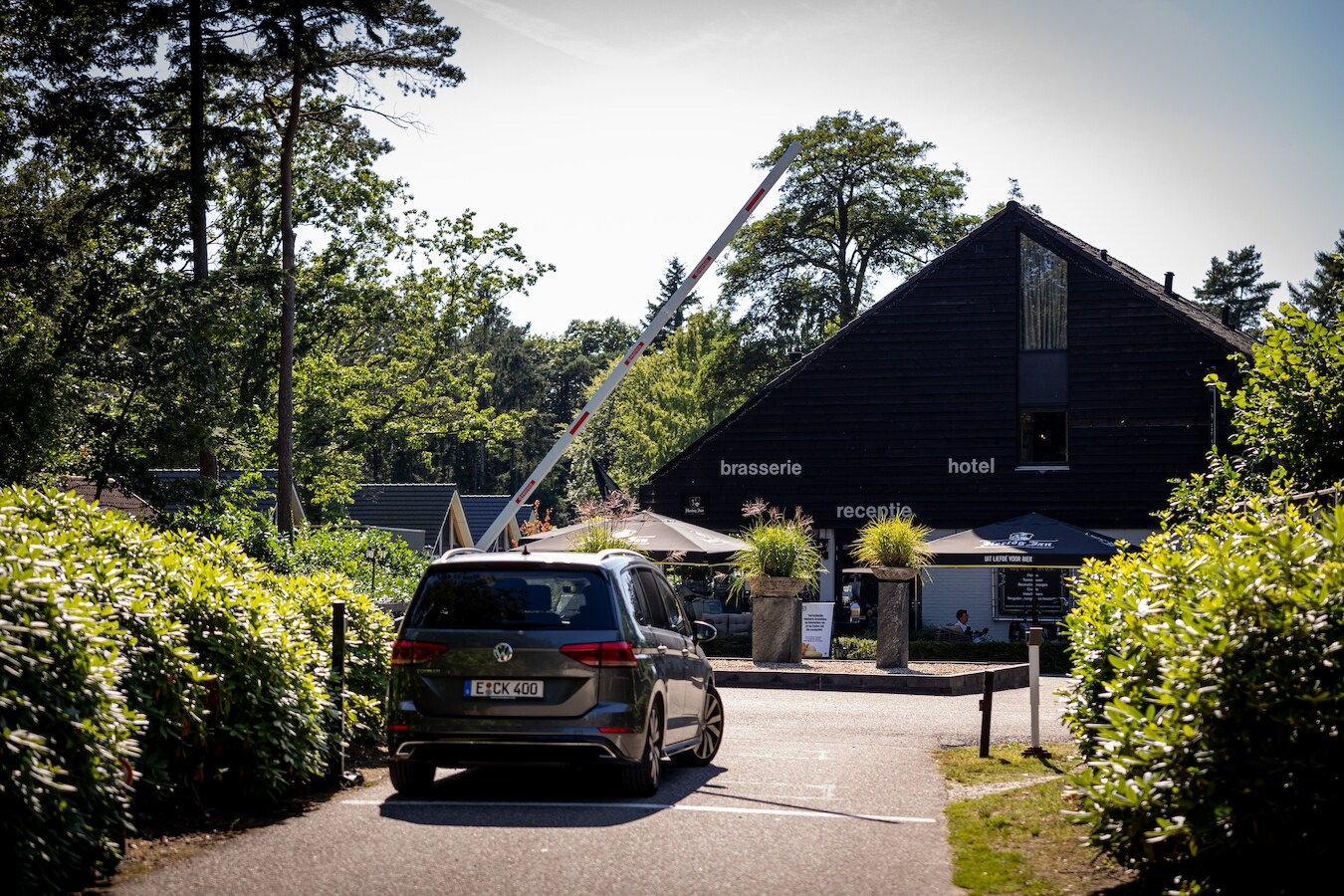 De entree van het recreatiepark.