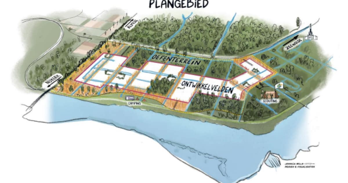 Lezers over de nieuwe kazerne van Defensie in Zeewolde: ‘Staat de hele kazerne onder water’