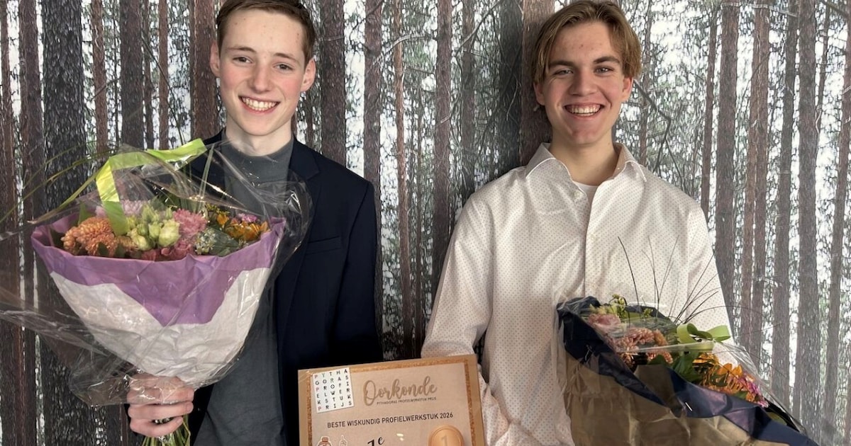 Nick en Rogier maken beste wiskundeprofielwerkstuk en zwembad weer opgeknapt