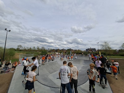 Skatepark Corlaer officieel geopend in Nijkerk