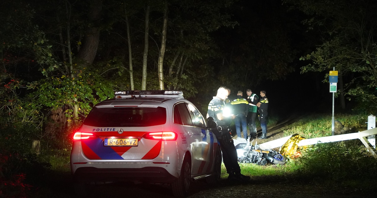 Vluchtpoging van motorrijder (25) in Ermelo mislukt door obstakel in bos